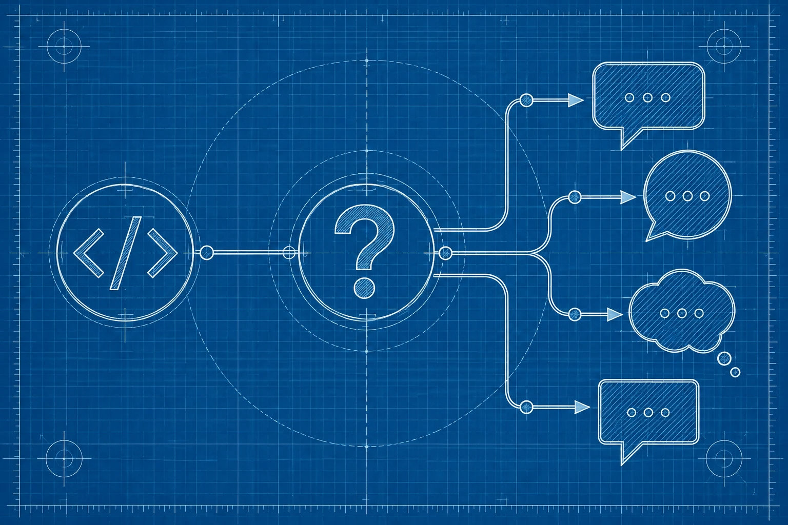 Penguin ePulse use case: Technical question-routing blueprint for developer communities — conceptual illustration